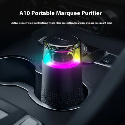 New Car Air Purifier Home Office Horse Running Light Except Flue Dust Purifier ( UAE Delivery Time: 1-3 Days )